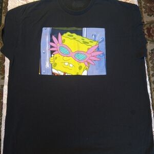 SpongeBob SquarePants Pink Shades T Shirt in XL